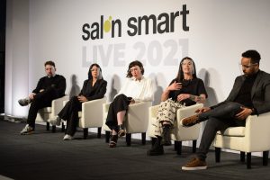 The Digital Debate panel on stage during The Great Debate at Salon Smart Live 2021