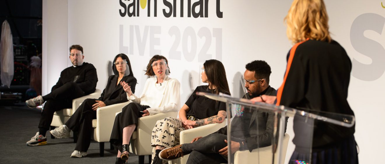 The Big Digital Debate panel on stage during The Great Debate at Salon Smart Live 2021