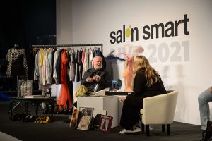 Adam Reed on stage at Creative HEAD Magazine's Salon Smart Live 2021